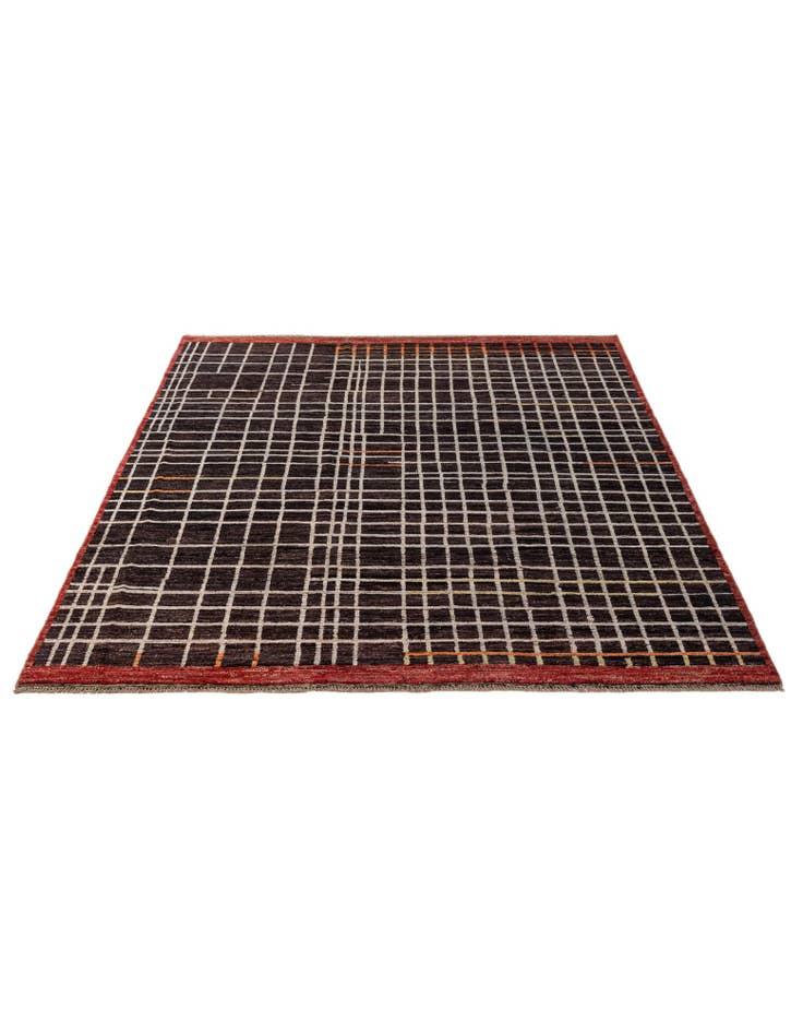 Detail image of  8' 1 x 9' 5  Hand Knotted Moroccan Wool Rug