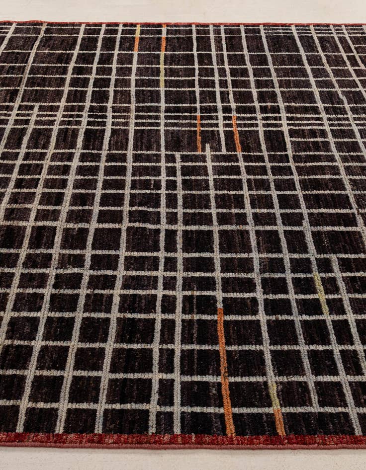 Detail image of  8' 1 x 9' 5  Hand Knotted Moroccan Wool Rug