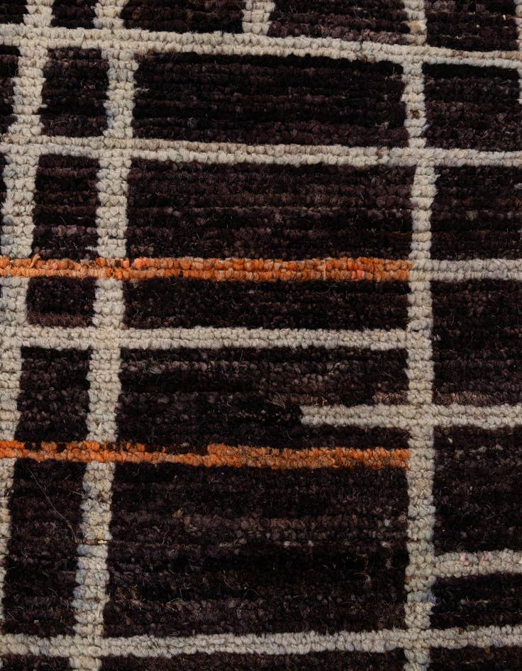 Detail image of  8' 1 x 9' 5  Hand Knotted Moroccan Wool Rug