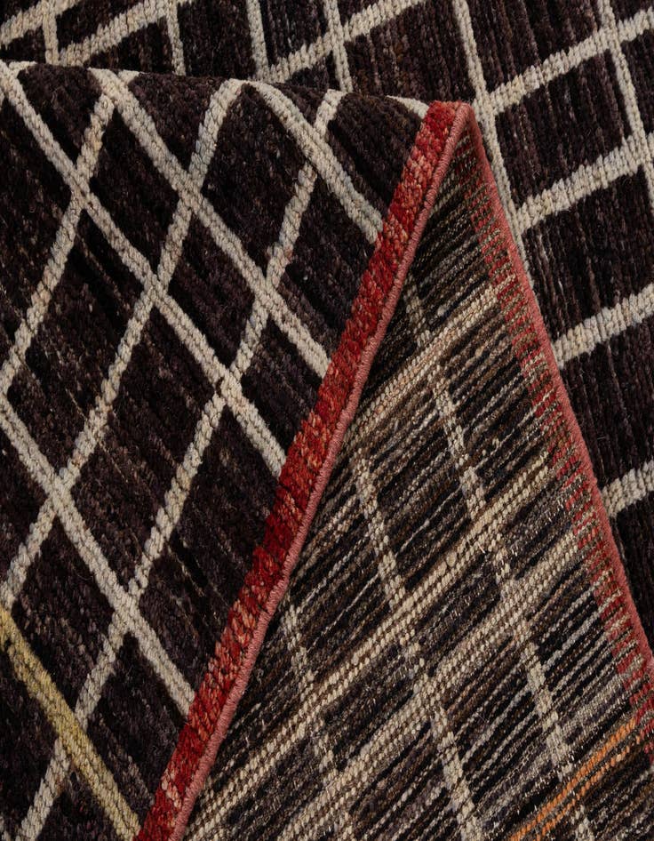 Detail image of  8' 1 x 9' 5  Hand Knotted Moroccan Wool Rug