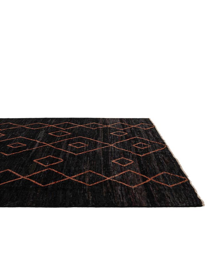 Detail image of  8' 6 x 11' 8  Hand Knotted Moroccan Wool Rug