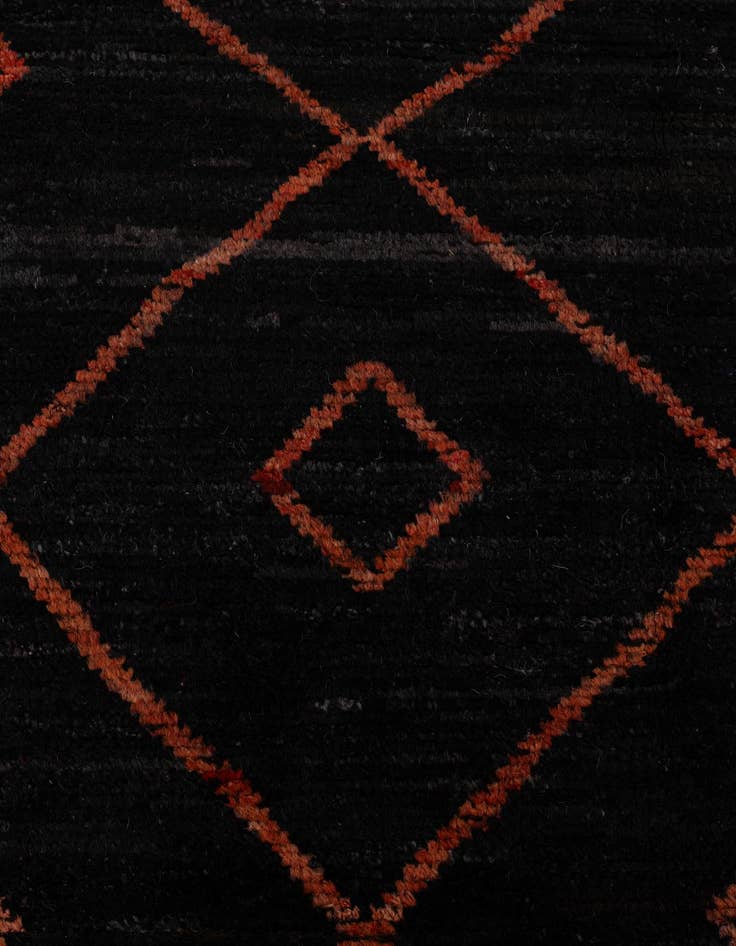 Detail image of  8' 6 x 11' 8  Hand Knotted Moroccan Wool Rug