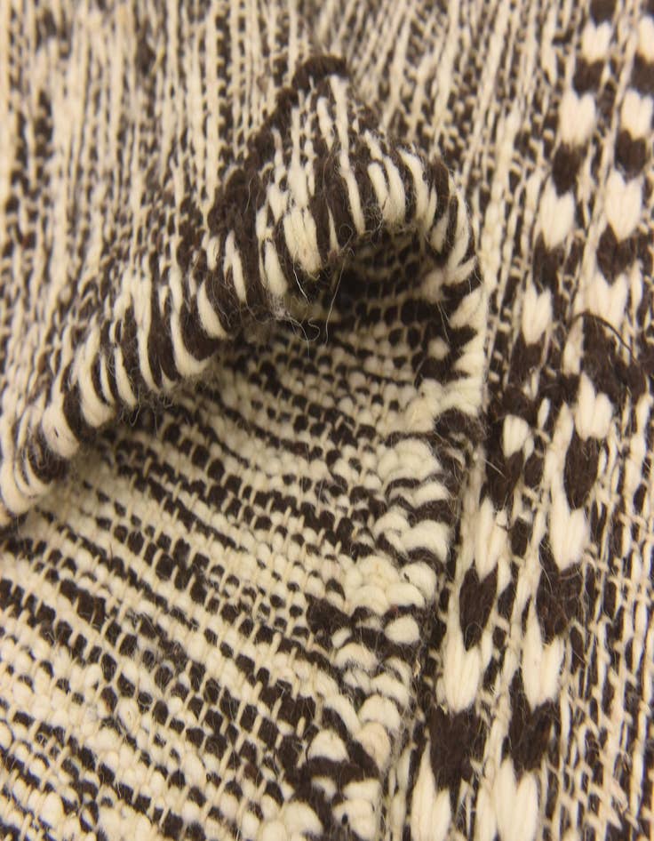 Detail image of  6' 10 x 9' 10  Hand Knotted Moroccan Wool Rug