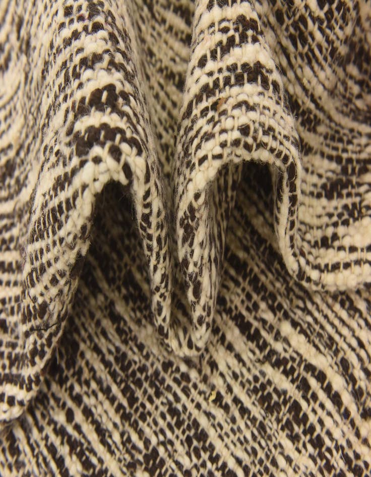 Detail image of  6' 10 x 9' 10  Hand Knotted Moroccan Wool Rug