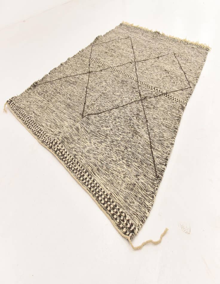 Detail image of  6' 10 x 9' 10  Hand Knotted Moroccan Wool Rug