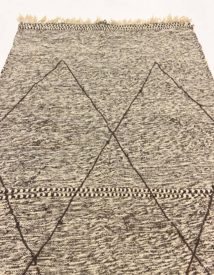 Detail image of  6' 10 x 9' 10  Hand Knotted Moroccan Wool Rug