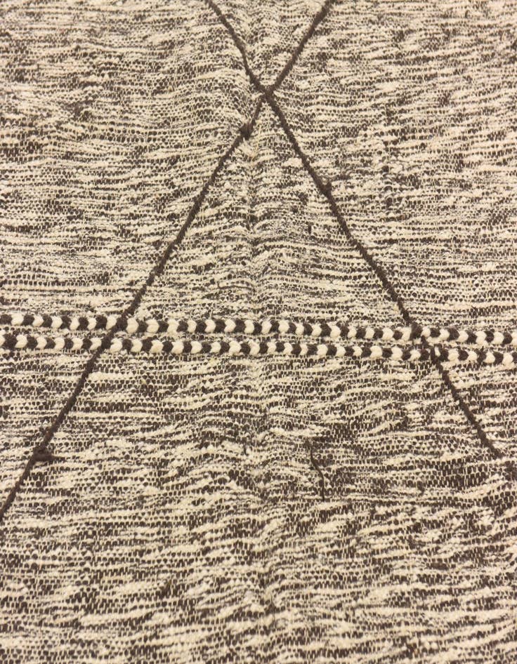 Detail image of  6' 10 x 9' 10  Hand Knotted Moroccan Wool Rug