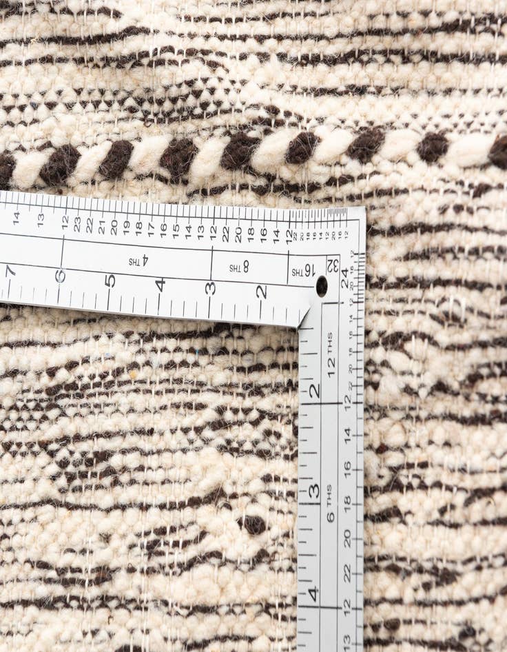 Detail image of  9' 8 x 13'  Hand Knotted Moroccan Wool Rug