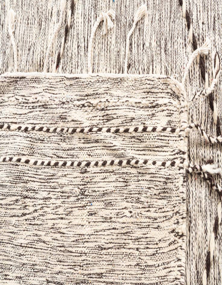 Detail image of  9' 8 x 13'  Hand Knotted Moroccan Wool Rug