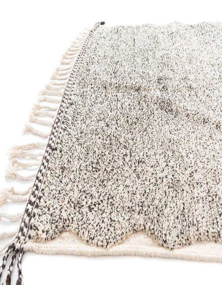 Detail image of  6' 7 x 10'  Hand Knotted Moroccan Wool Rug
