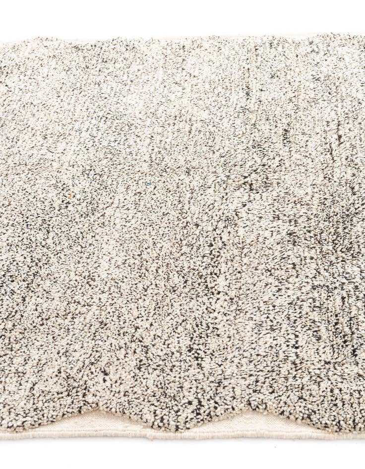 Detail image of  6' 7 x 10'  Hand Knotted Moroccan Wool Rug