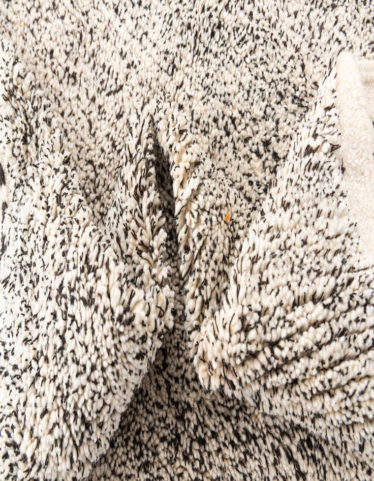 Detail image of  6' 7 x 10'  Hand Knotted Moroccan Wool Rug