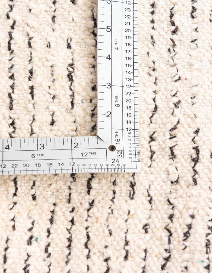 Detail image of  6' 7 x 10'  Hand Knotted Moroccan Wool Rug