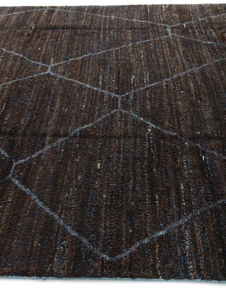 Detail image of  7' 10 x 10' 2  Hand Knotted Moroccan Wool Rug