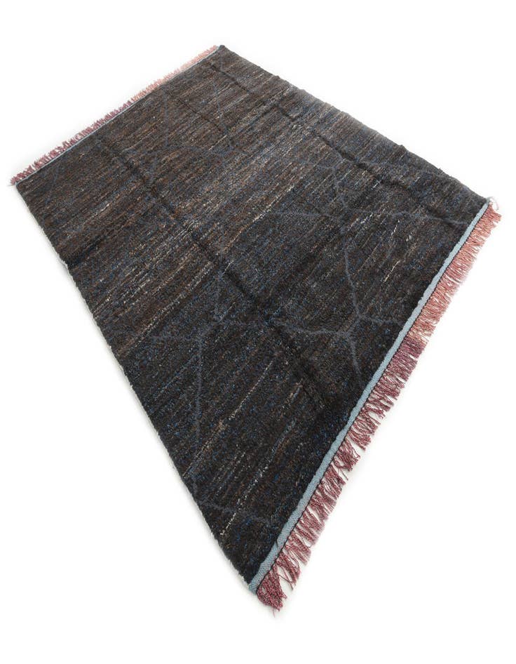 Detail image of  7' 8 x 9' 10  Hand Knotted Moroccan Wool Rug