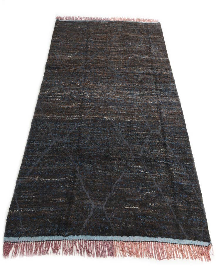 Detail image of  7' 8 x 9' 10  Hand Knotted Moroccan Wool Rug