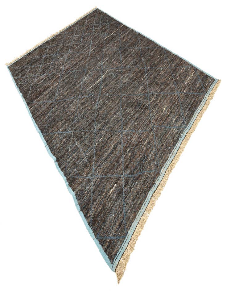 Detail image of  8' x 10' 7  Hand Knotted Moroccan Wool Rug