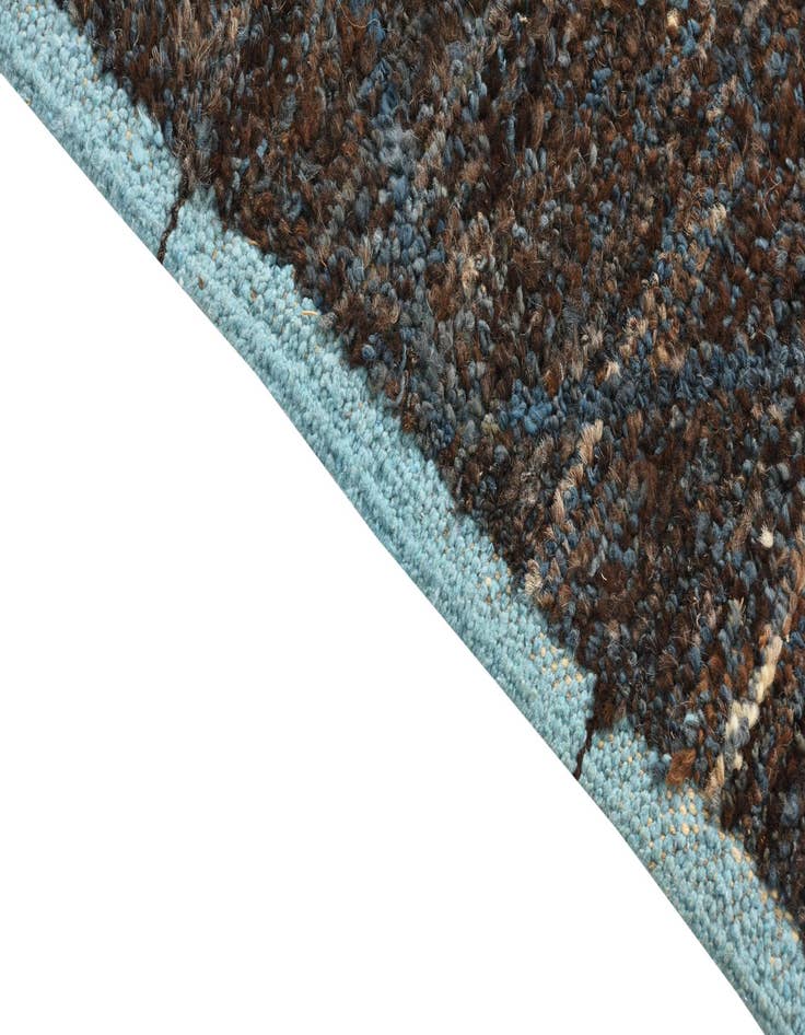 Detail image of  8' x 10' 7  Hand Knotted Moroccan Wool Rug