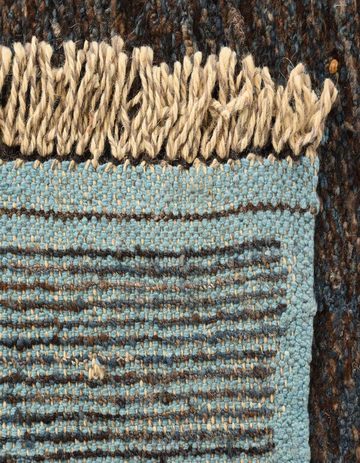 Detail image of  8' x 10' 7  Hand Knotted Moroccan Wool Rug