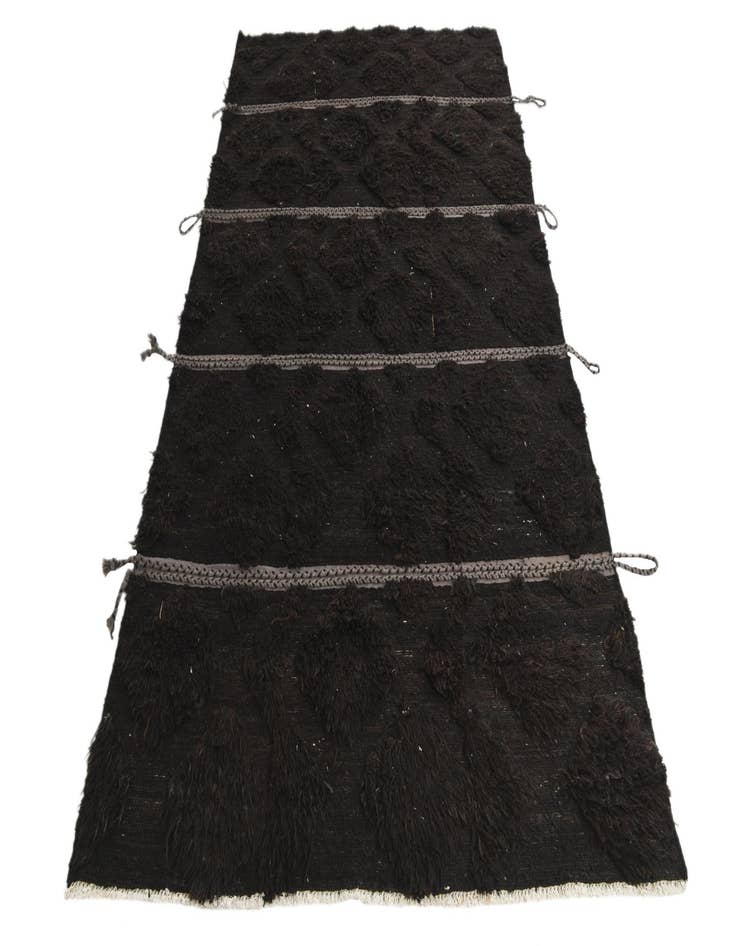 Detail image of  5' 2 x 9' 6  Hand Knotted Moroccan Wool Rug