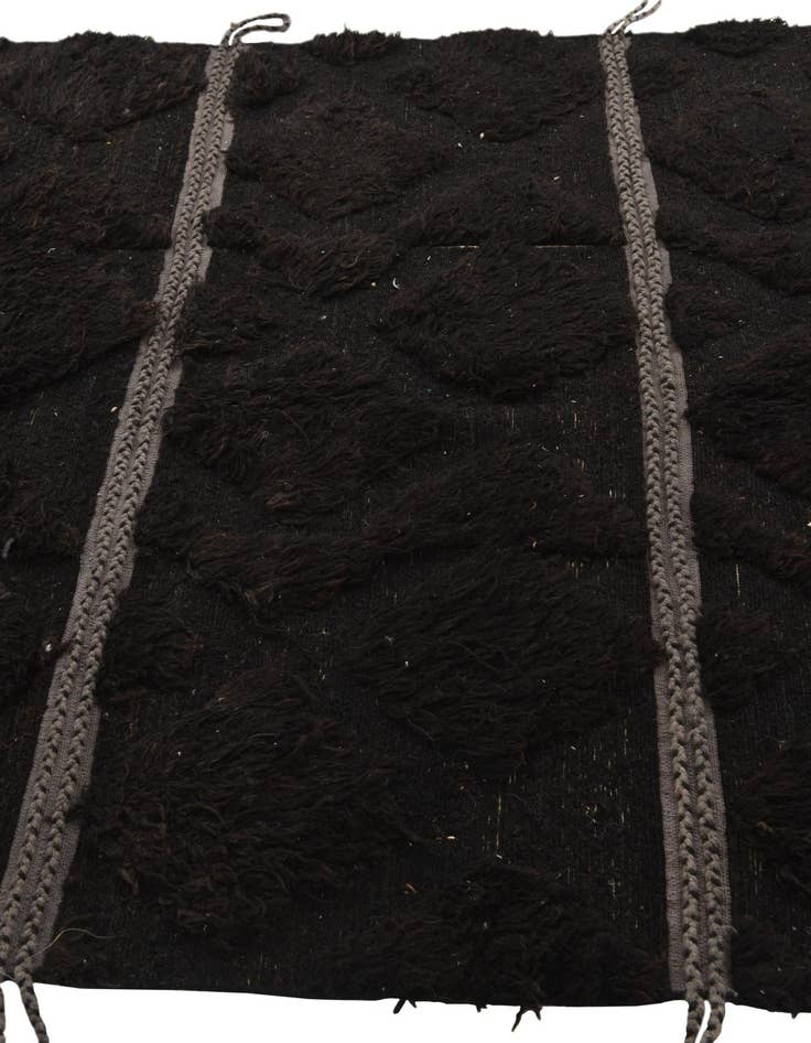 Detail image of  5' 2 x 9' 6  Hand Knotted Moroccan Wool Rug