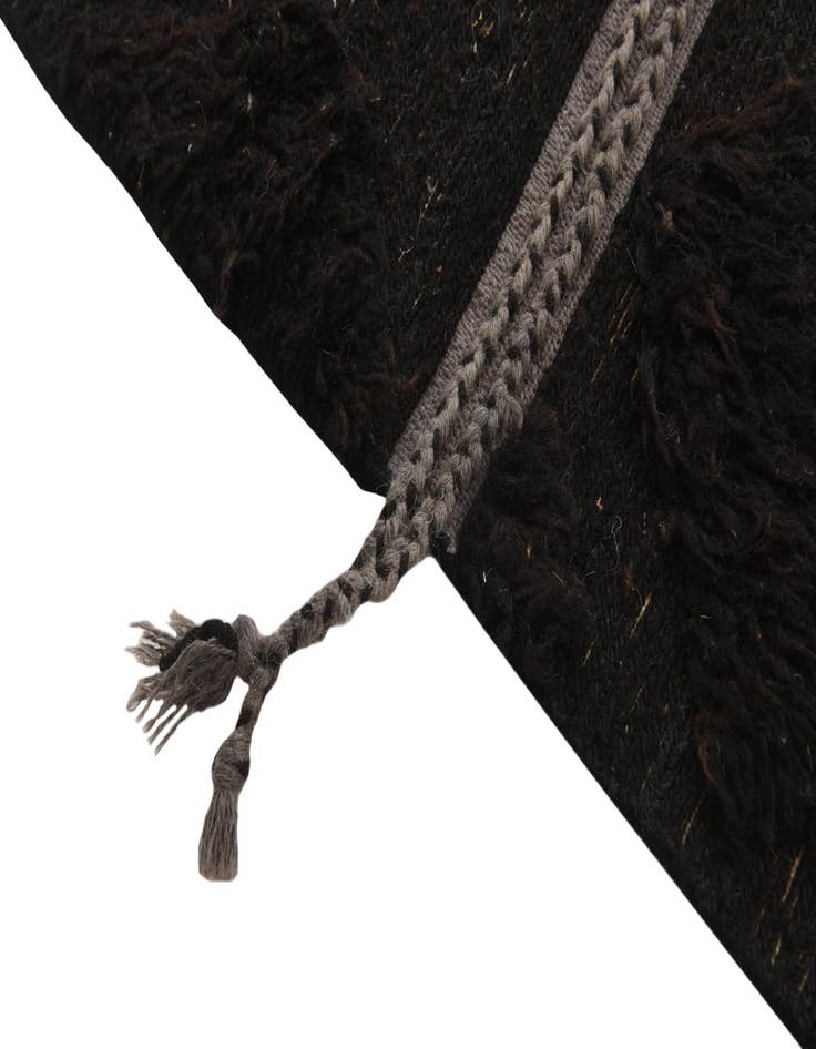 Detail image of  5' 2 x 9' 6  Hand Knotted Moroccan Wool Rug