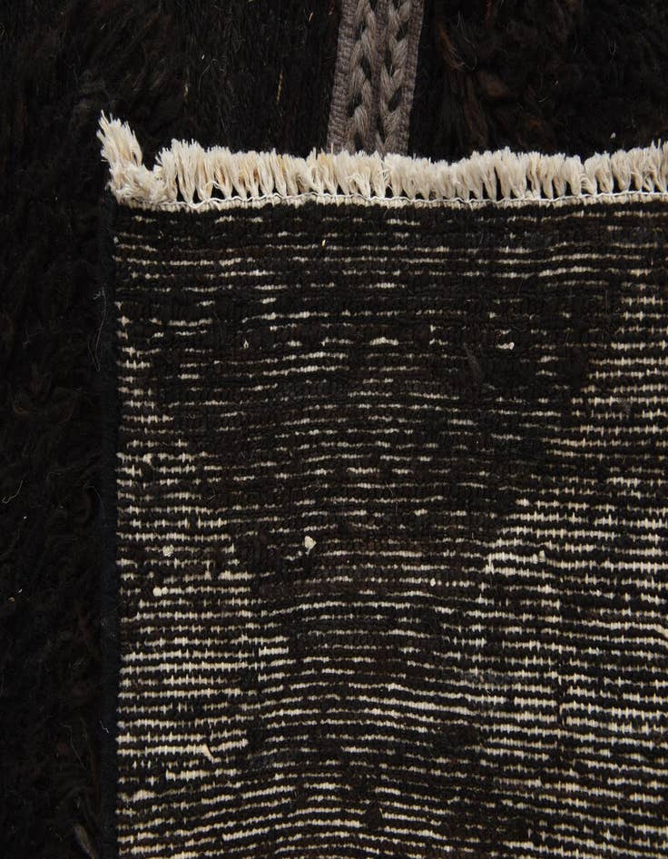 Detail image of  5' 2 x 9' 6  Hand Knotted Moroccan Wool Rug