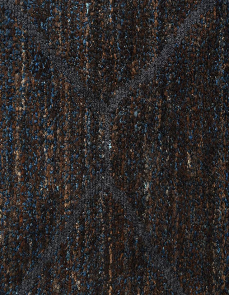 Detail image of  8' 10 x 12' 3  Hand Knotted Moroccan Wool Rug