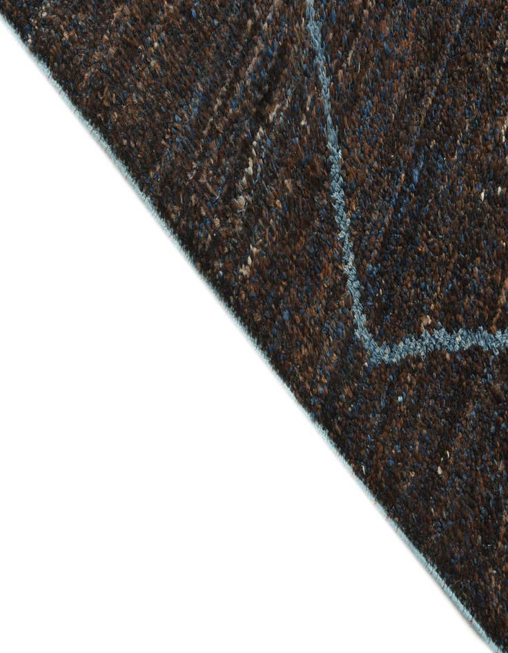 Detail image of  8' x 10'  Hand Knotted Moroccan Wool Rug