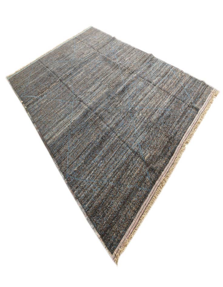 Detail image of  8' 10 x 12' 9  Hand Knotted Moroccan Wool Rug