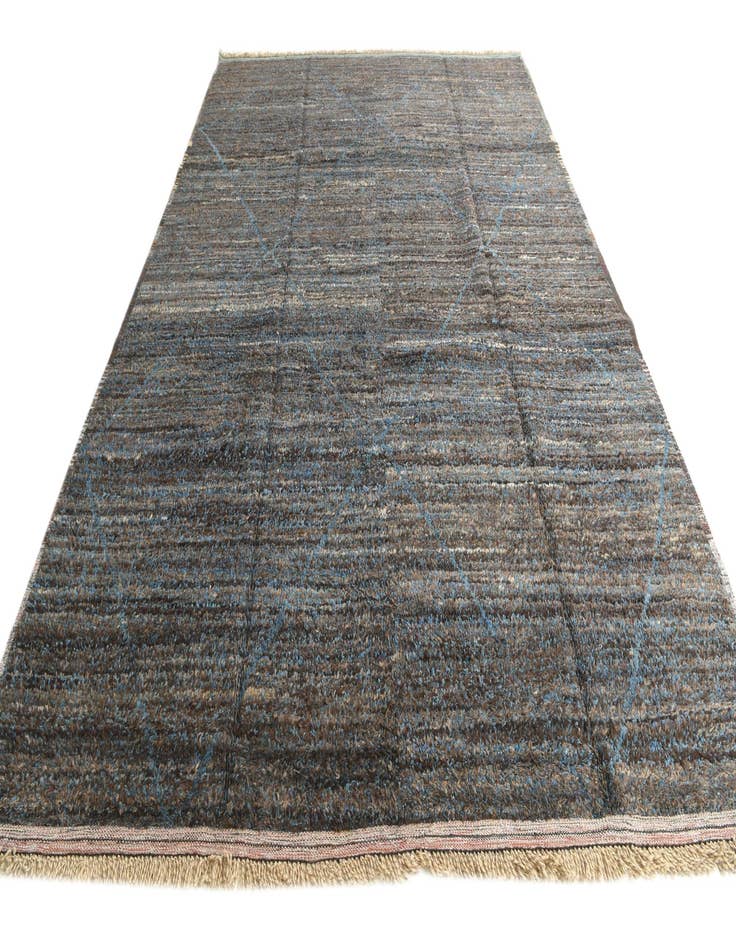 Detail image of  8' 10 x 12' 9  Hand Knotted Moroccan Wool Rug