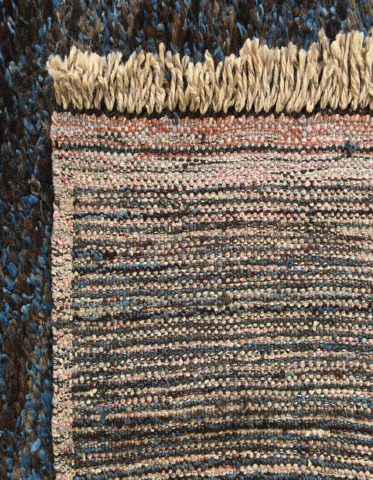 Detail image of  8' 10 x 12' 9  Hand Knotted Moroccan Wool Rug