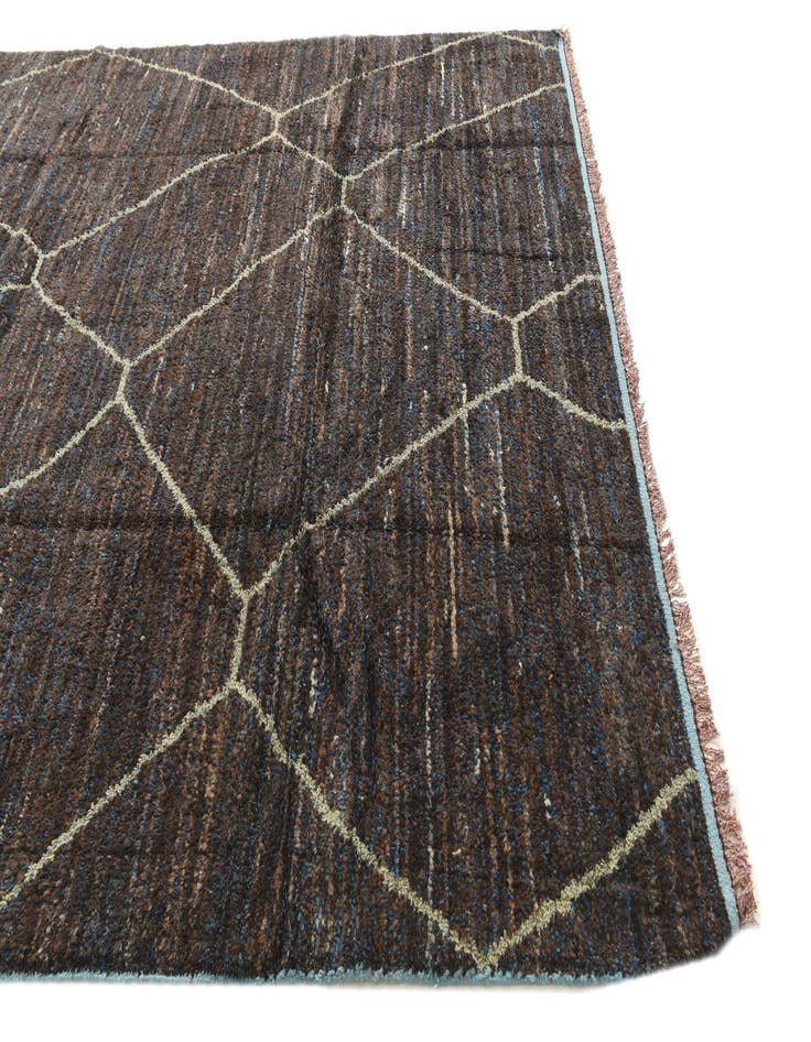 Detail image of  8' x 10' 4  Hand Knotted Moroccan Wool Rug