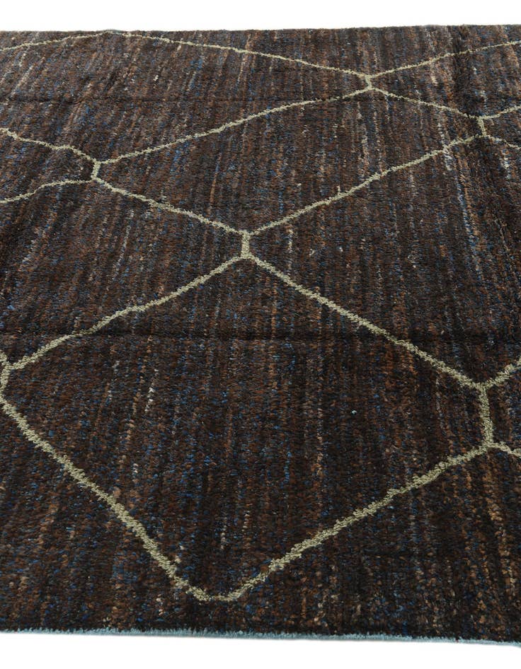 Detail image of  8' x 10' 4  Hand Knotted Moroccan Wool Rug