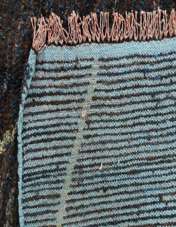 Detail image of  8' x 10' 4  Hand Knotted Moroccan Wool Rug