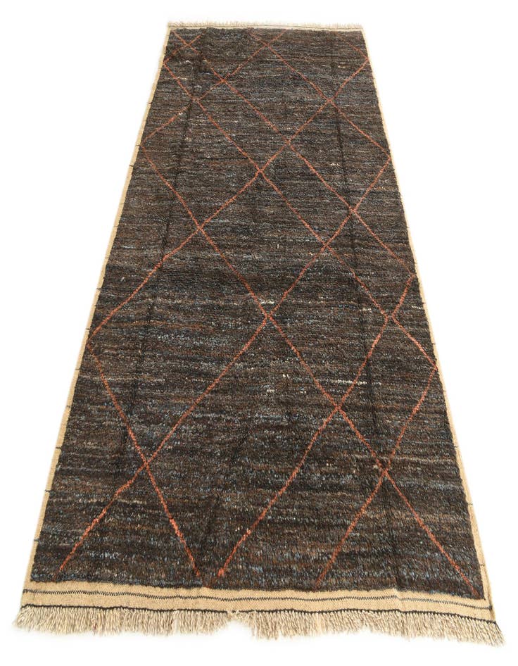 Detail image of  6' 2 x 9' 4  Hand Knotted Moroccan Wool Rug