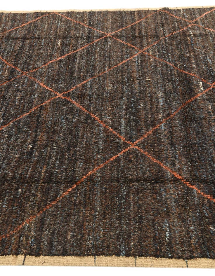 Detail image of  6' 2 x 9' 4  Hand Knotted Moroccan Wool Rug