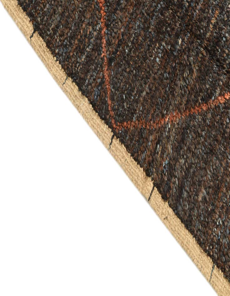 Detail image of  6' 2 x 9' 4  Hand Knotted Moroccan Wool Rug