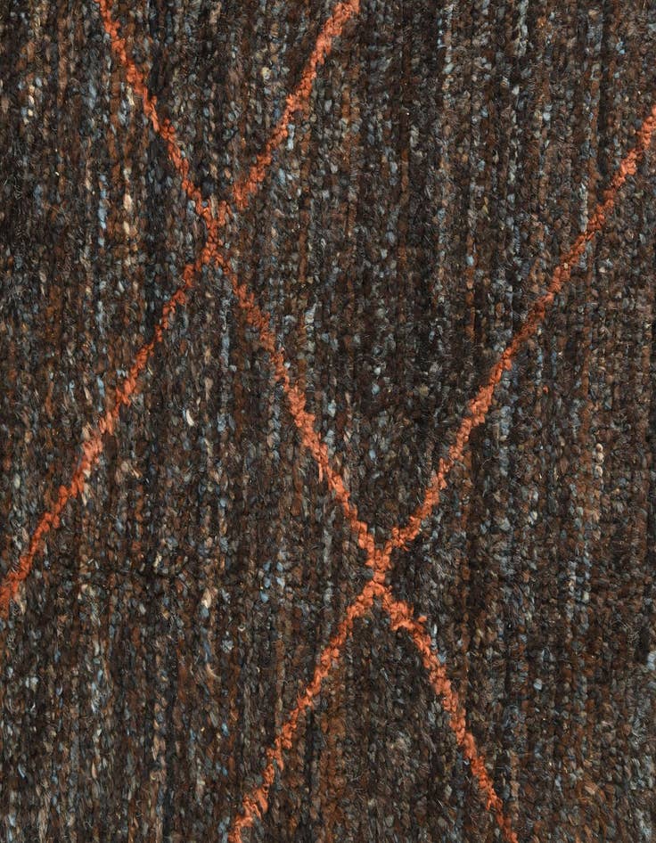 Detail image of  6' 2 x 9' 4  Hand Knotted Moroccan Wool Rug