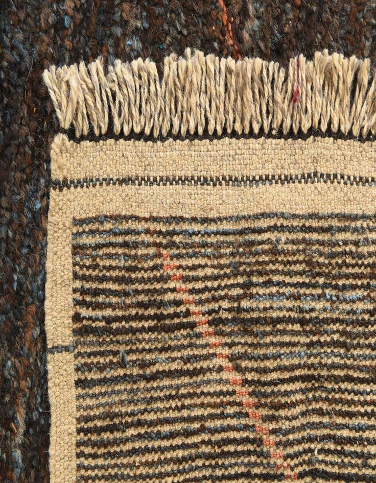 Detail image of  6' 2 x 9' 4  Hand Knotted Moroccan Wool Rug