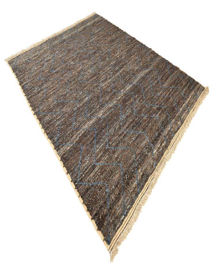 Detail image of  8' 5 x 10' 9  Hand Knotted Moroccan Wool Rug