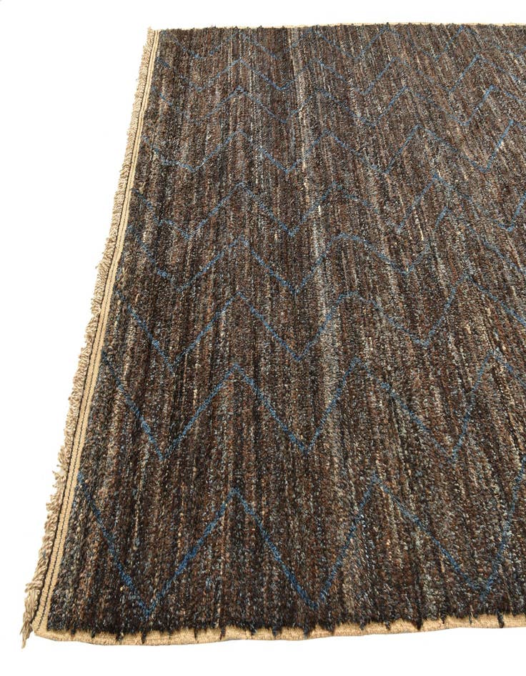 Detail image of  8' 5 x 10' 9  Hand Knotted Moroccan Wool Rug