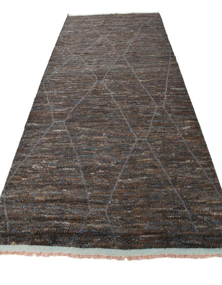 Detail image of  8' 10 x 12' 8  Hand Knotted Moroccan Wool Rug