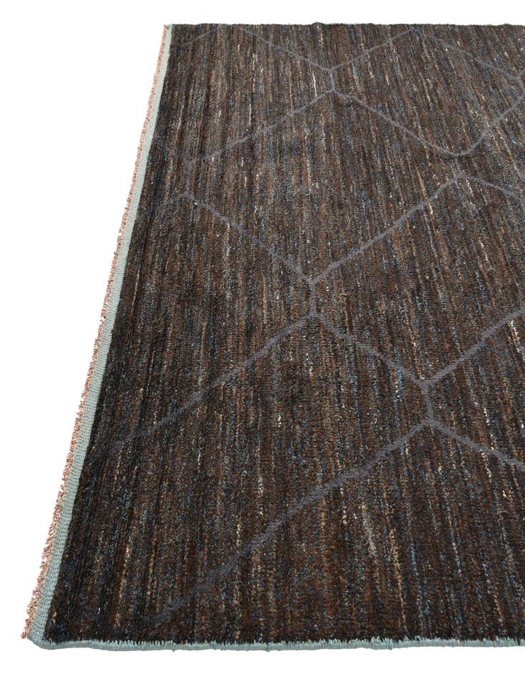 Detail image of  8' 10 x 12' 8  Hand Knotted Moroccan Wool Rug
