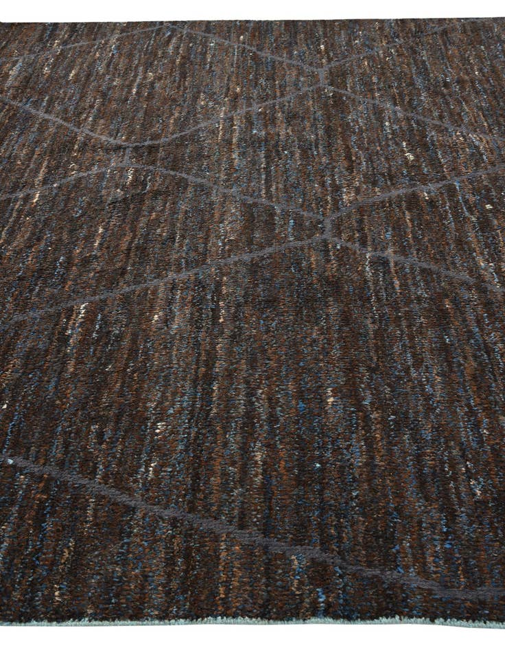 Detail image of  8' 10 x 12' 8  Hand Knotted Moroccan Wool Rug