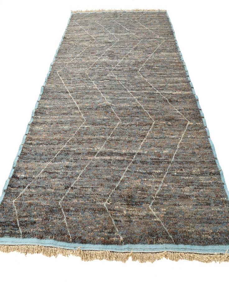 Detail image of  8' 9 x 12' 7  Hand Knotted Moroccan Wool Rug