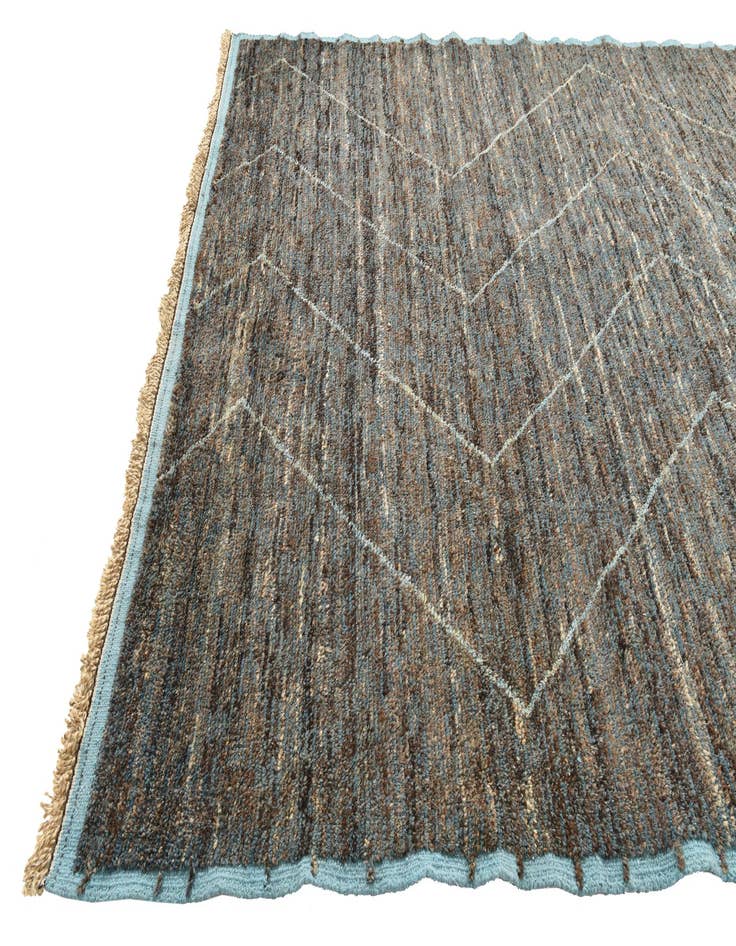 Detail image of  8' 9 x 12' 7  Hand Knotted Moroccan Wool Rug
