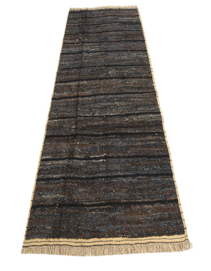 Detail image of  5' x 9'  Hand Knotted Moroccan Wool Rug