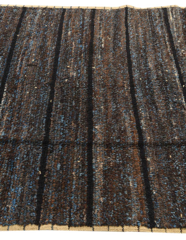 Detail image of  5' x 9'  Hand Knotted Moroccan Wool Rug