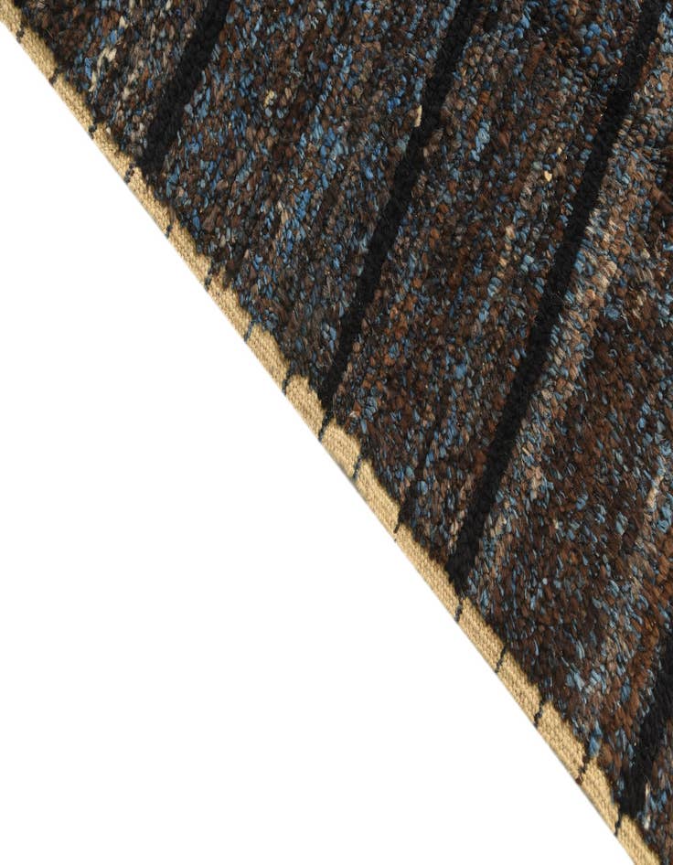 Detail image of  5' x 9'  Hand Knotted Moroccan Wool Rug